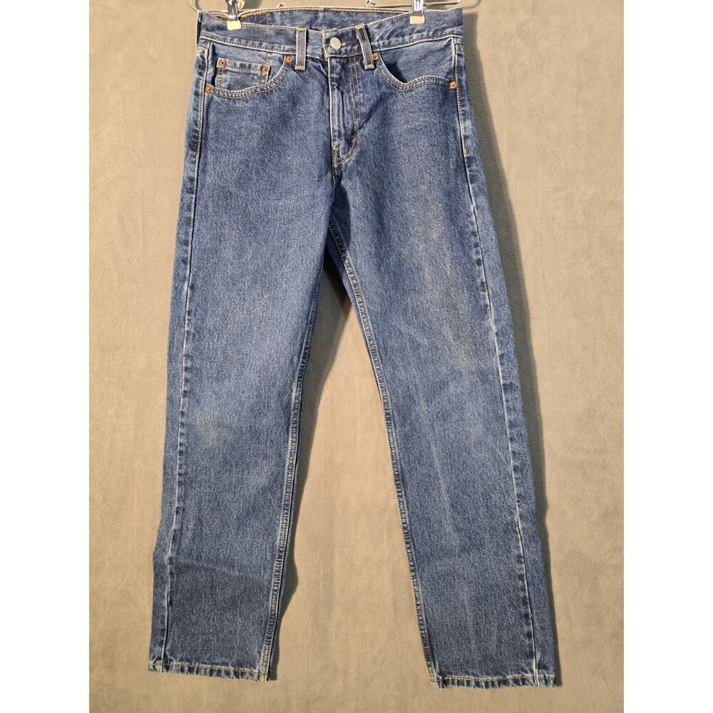 Levi's 505 Mens Straight Fit Stonewash Blue Denim Jeans Y2k 29x 30